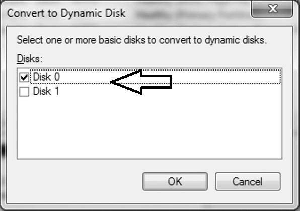 Convert Basic Disk into Dynamic Disk in Windows 7