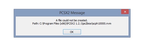 iso file not found pcsx2